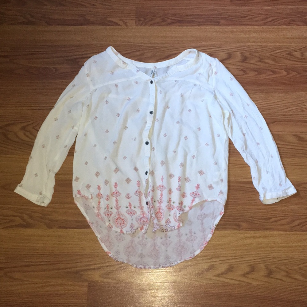 Cute long sleeve button up shirt